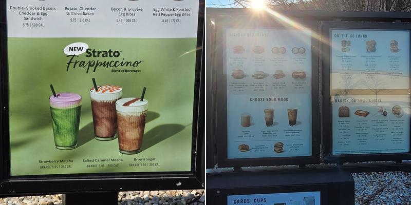 Starbucks Menu