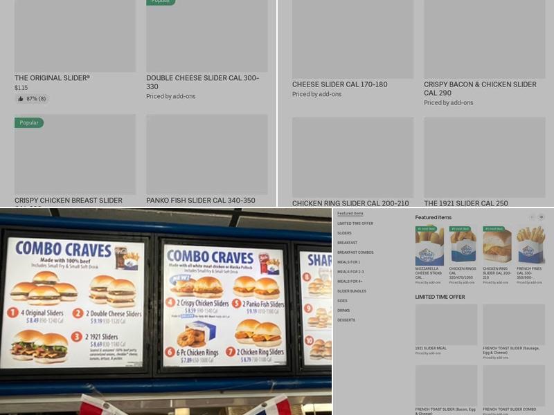 White Castle Menu