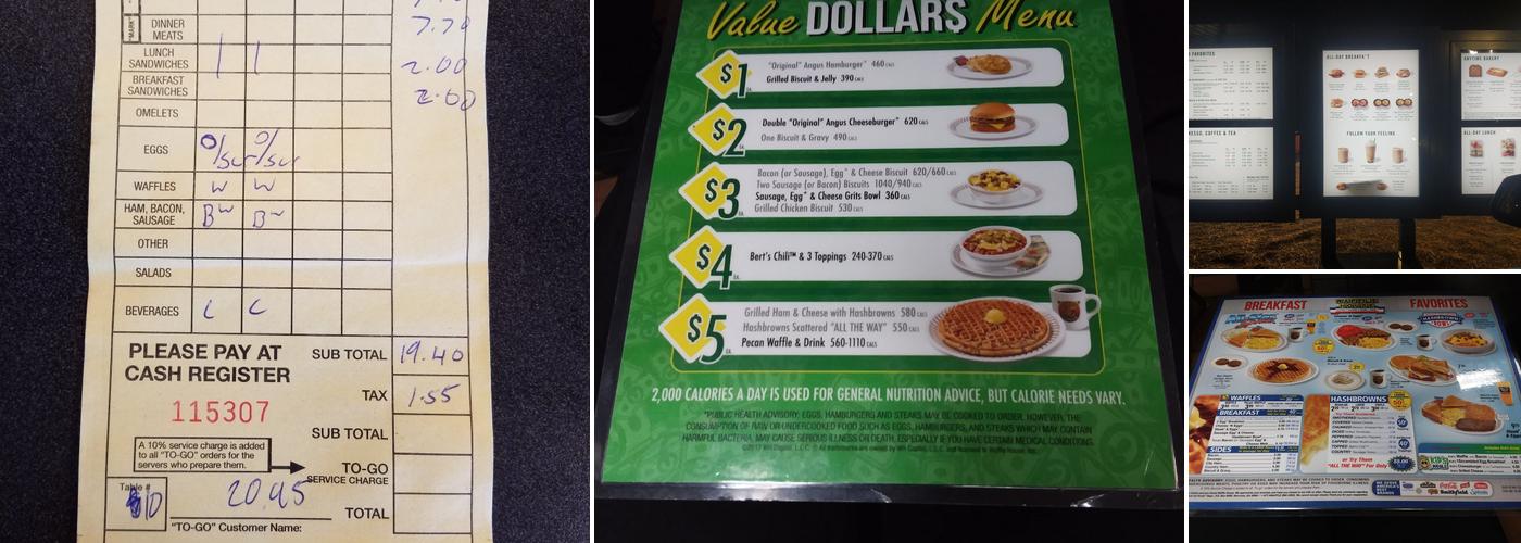 Waffle House Menu