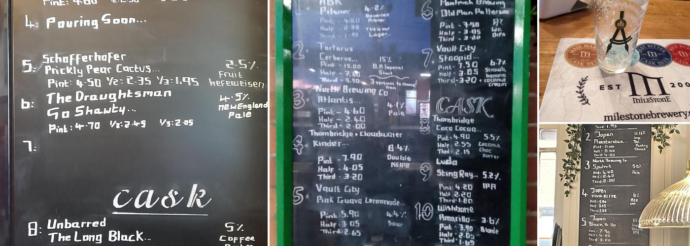 The Draughtsman Alehouse Menu