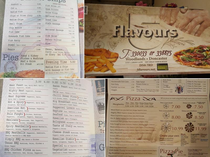 5 Flavours Menu