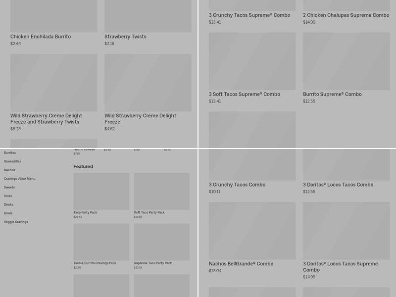 Taco Bell Menu