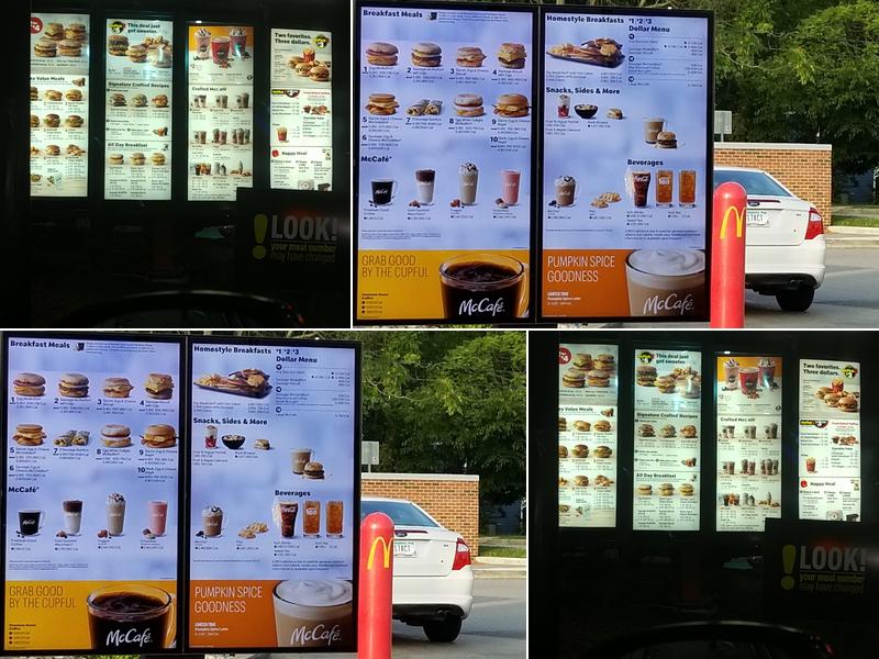 McDonald's Menu