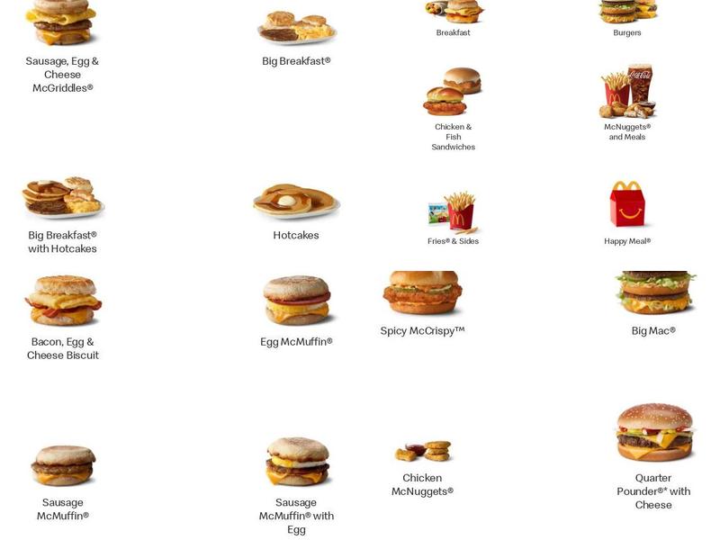 McDonald's Menu
