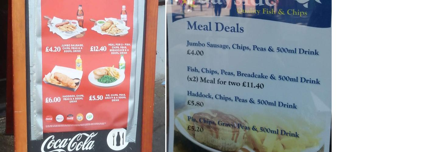 Quayside Fish & Chips Menu