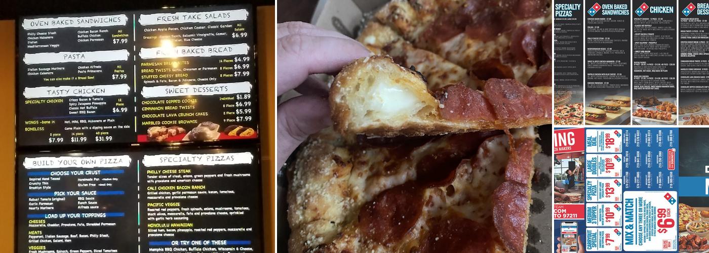 Domino's Pizza Menu