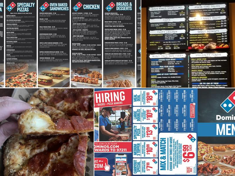 Domino's Pizza Menu