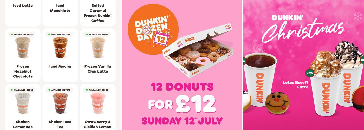 DUNKIN’ Herten Triangle Menu