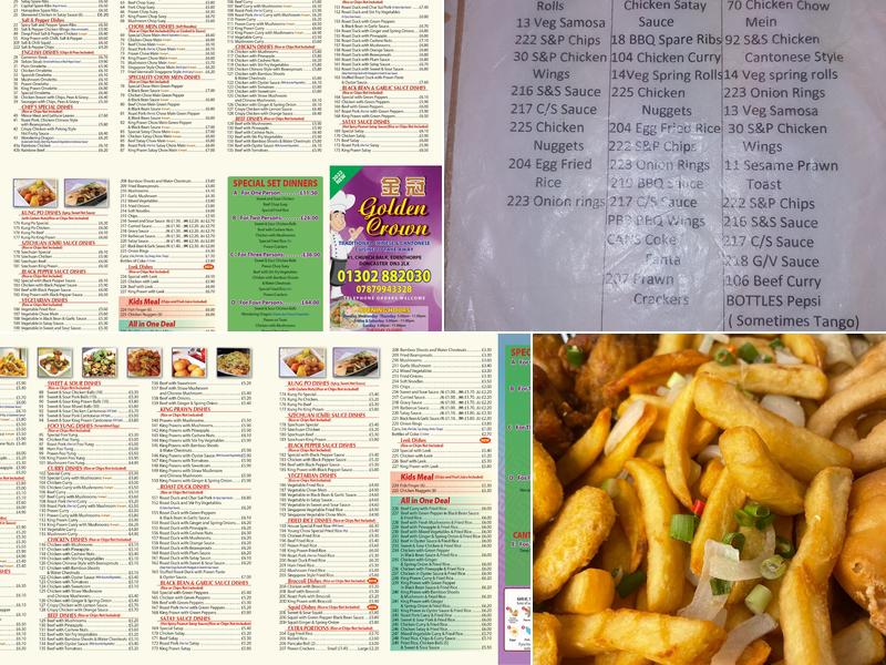 Golden Crown Chinese Menu