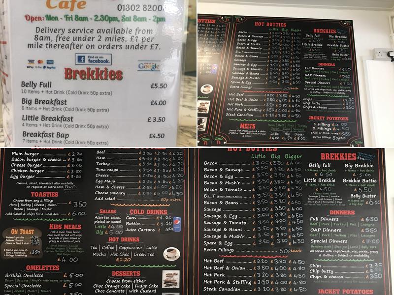 Little T's Cafe Menu