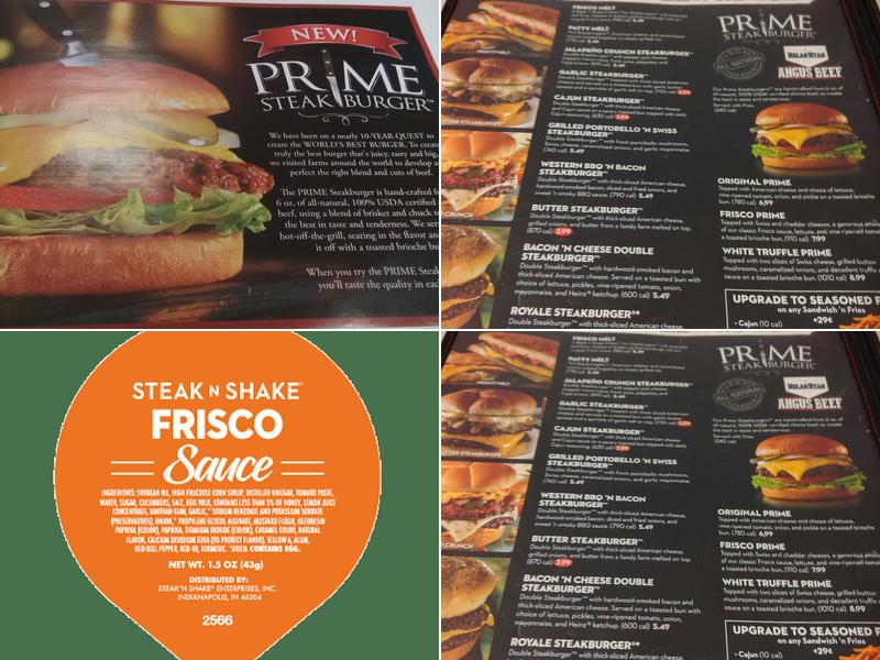 Steak 'n Shake Menu