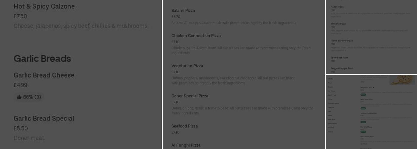 Massimo Doncaster Menu