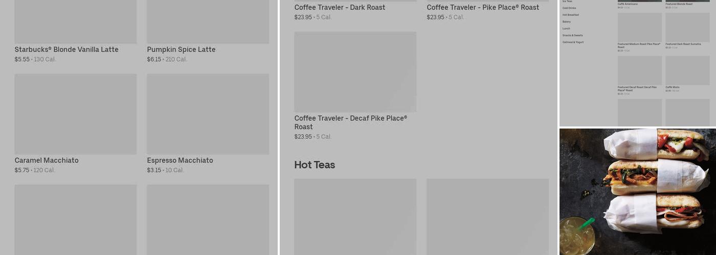 Starbucks Menu
