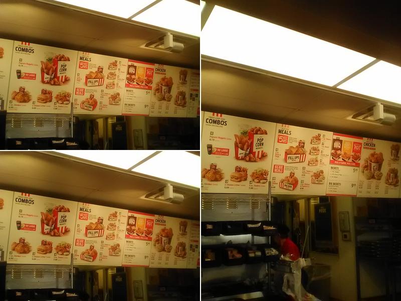 KFC Menu