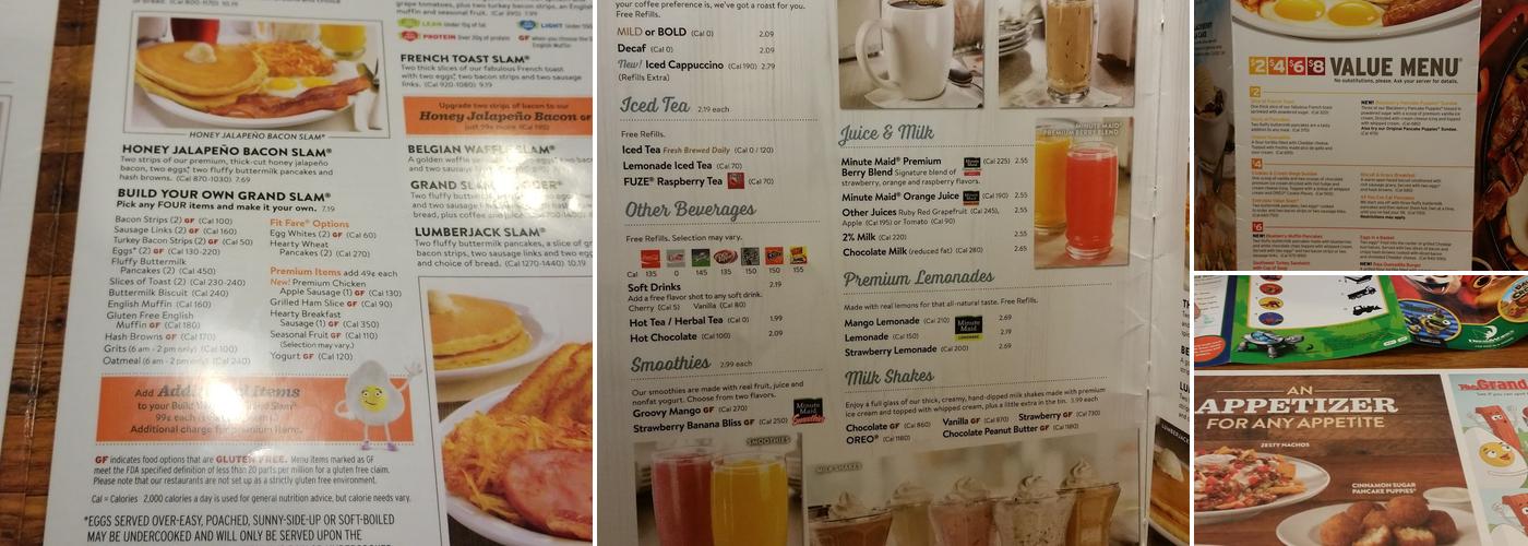 Denny's Menu