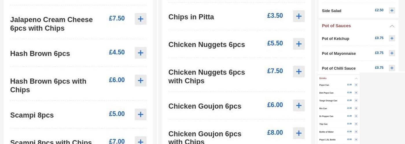 Direct Pizza & Kebab Menu