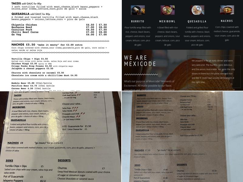 Mexicode Menu
