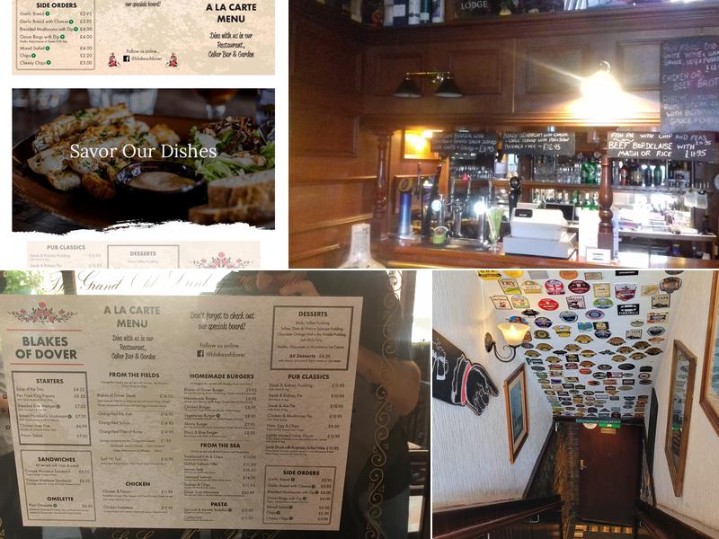 Blakes of Dover Menu