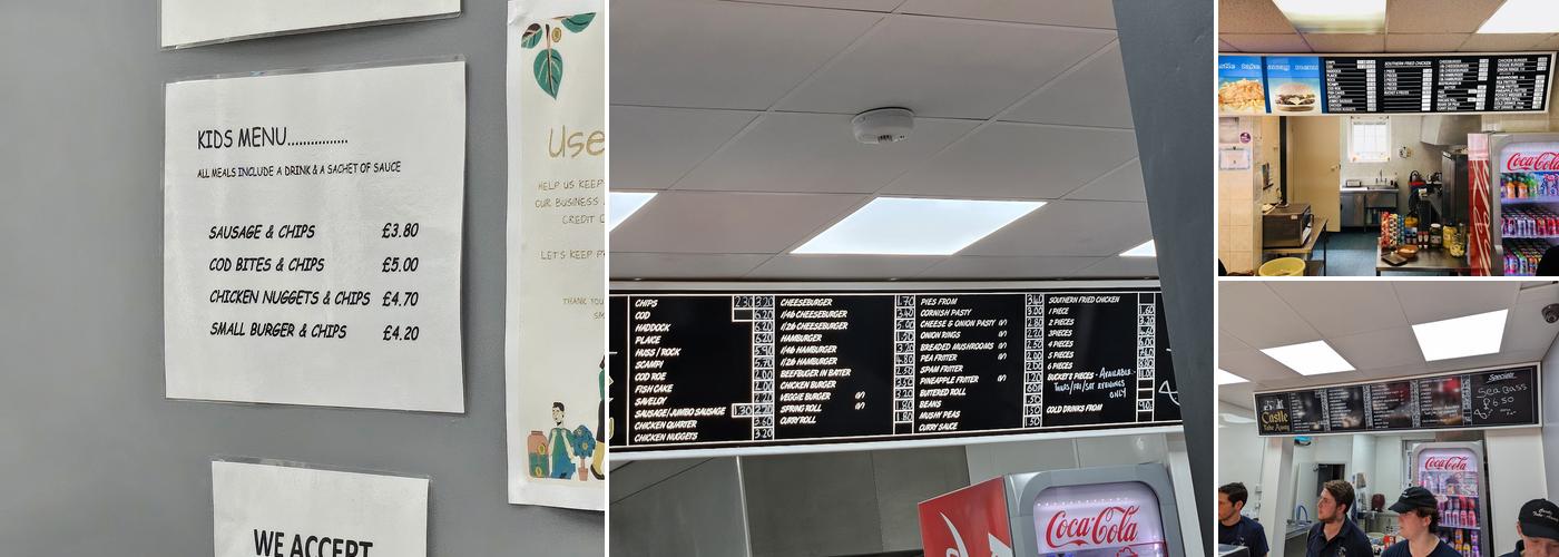 Castle Take Away Dover Menu