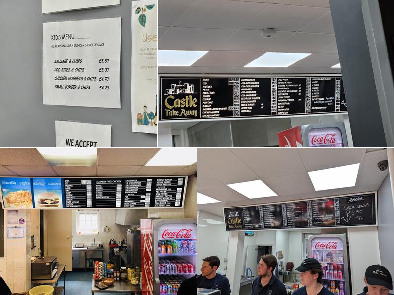 Castle Take Away Dover Menu