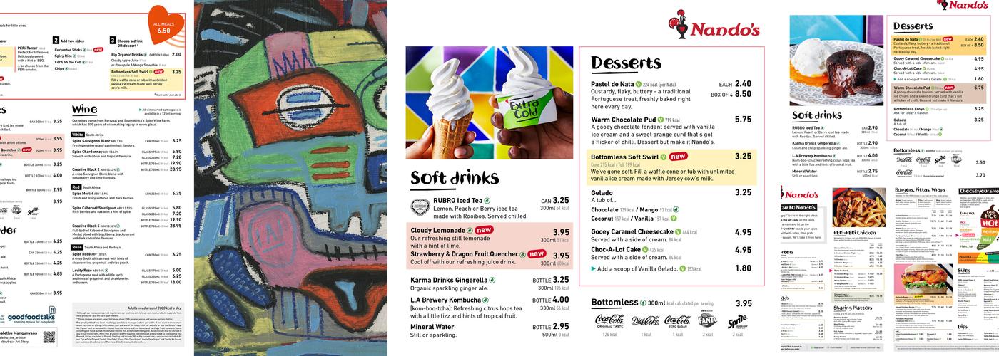 Nando's Dover - St James Menu