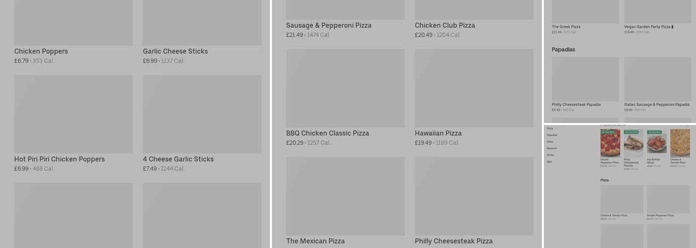 Papa Johns Pizza Menu