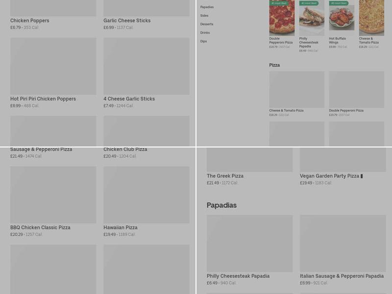 Papa Johns Pizza Menu