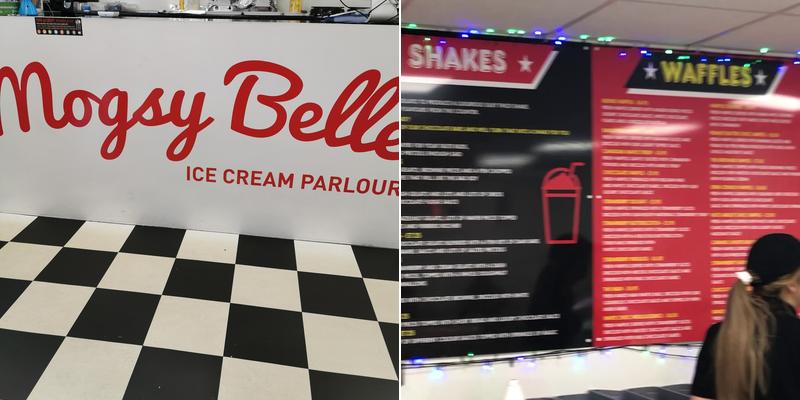 Mogsy Belle Ice Cream Parlour Menu