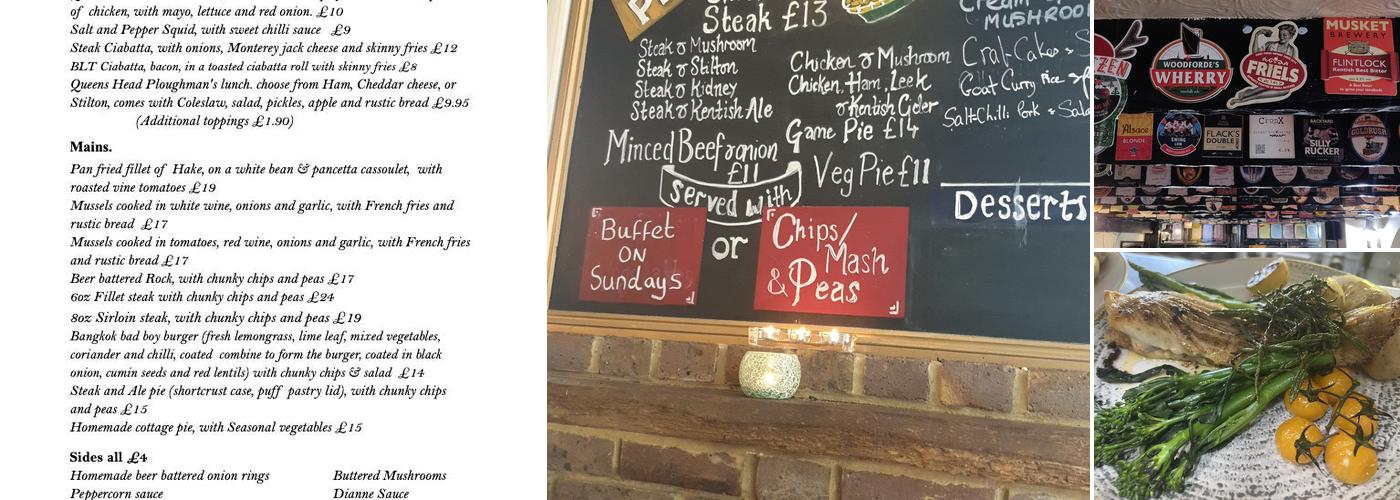 The Queens Head Menu