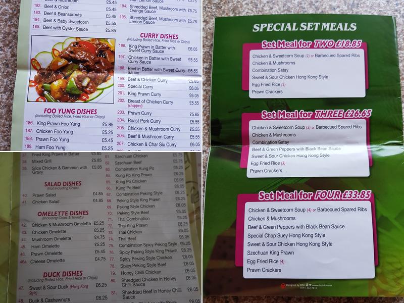 Golden City Menu