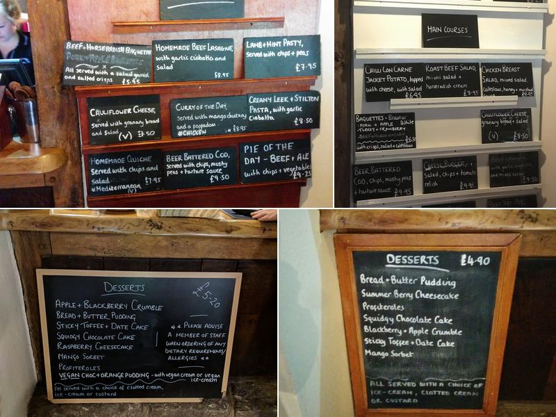 Fingle Bridge Inn Menu