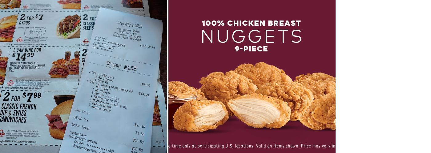Arby's Menu
