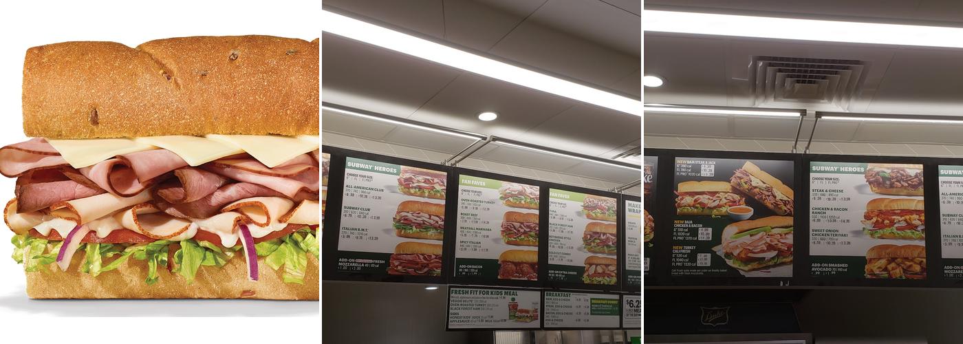 Subway Menu