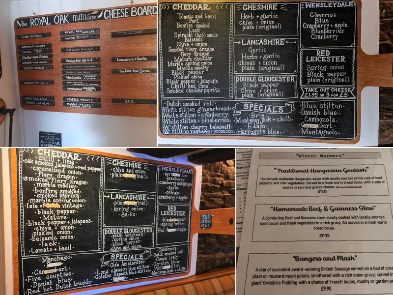 Royal Oak Menu