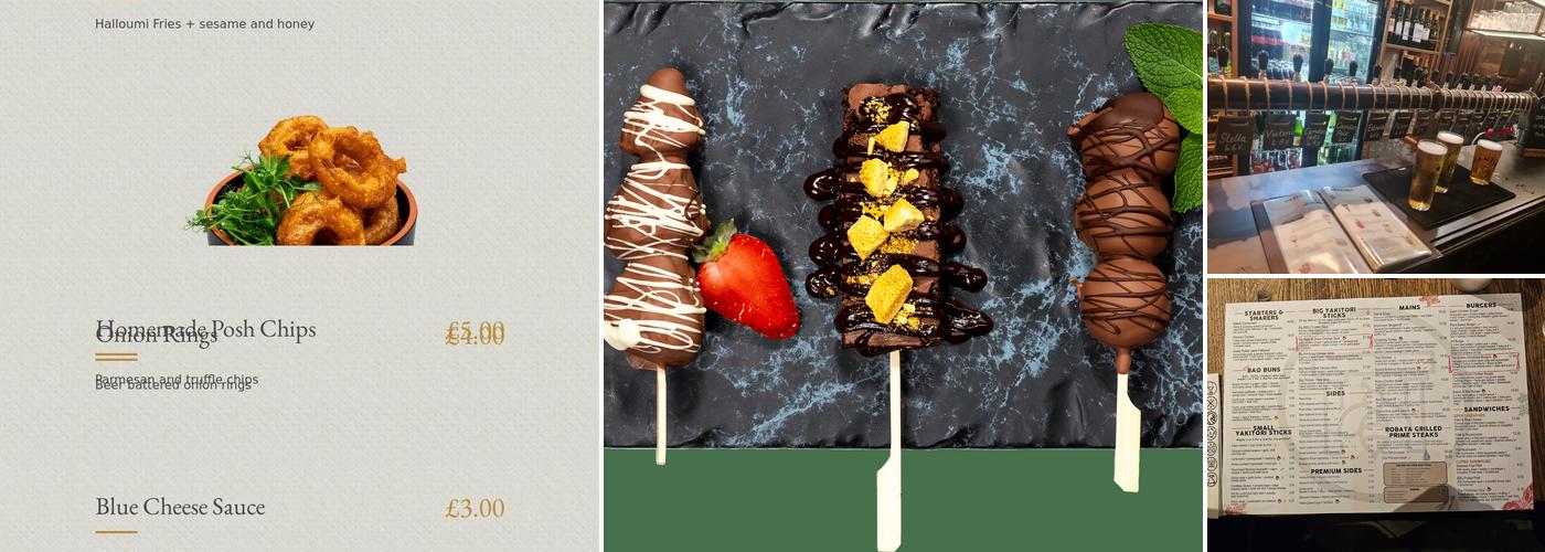 The Blue Stoops Menu