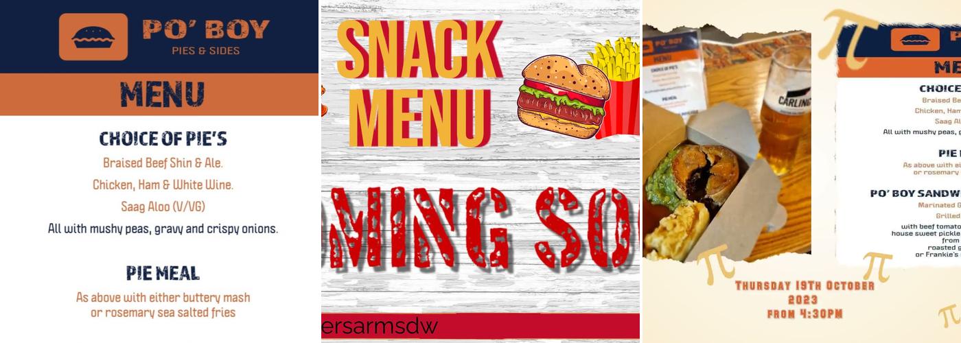 The Miners Arms Menu