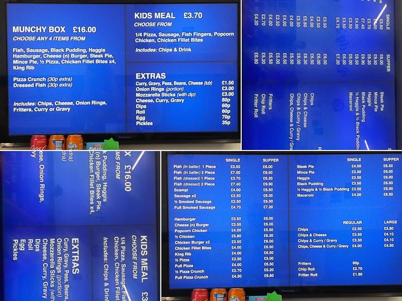 Bradys Fish & Chip Shop & Dessert’s Menu