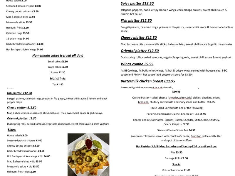 The Ship Inn at Drummore Menu