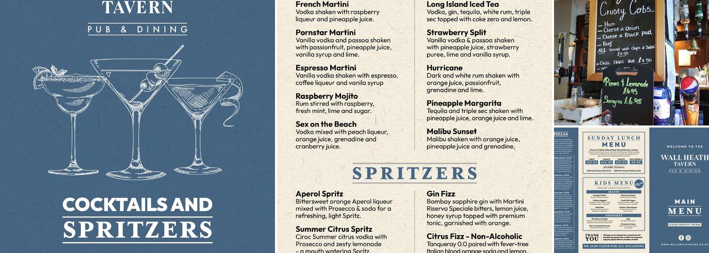 The Wall Heath Tavern Menu