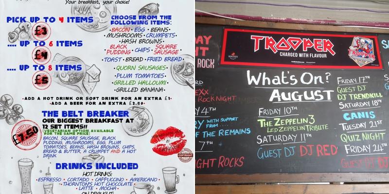 Ye Olde Foundry Menu