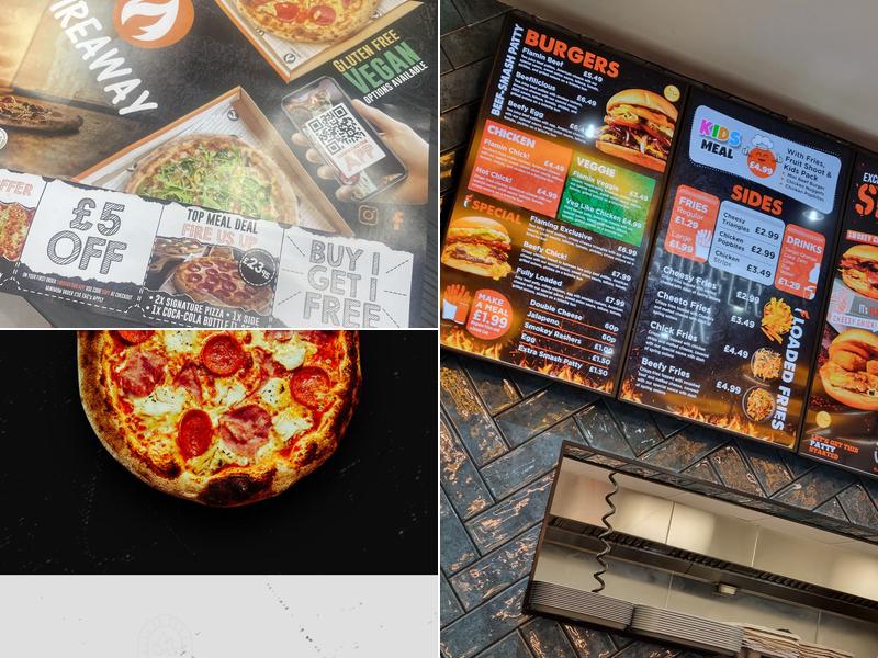 Fireaway Pizza Dudley Menu