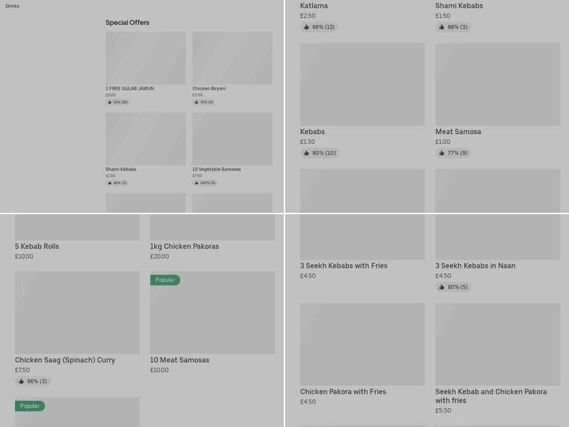 Danyal Sweet Centre Menu