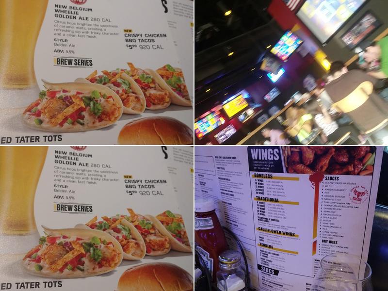 Buffalo Wild Wings Menu