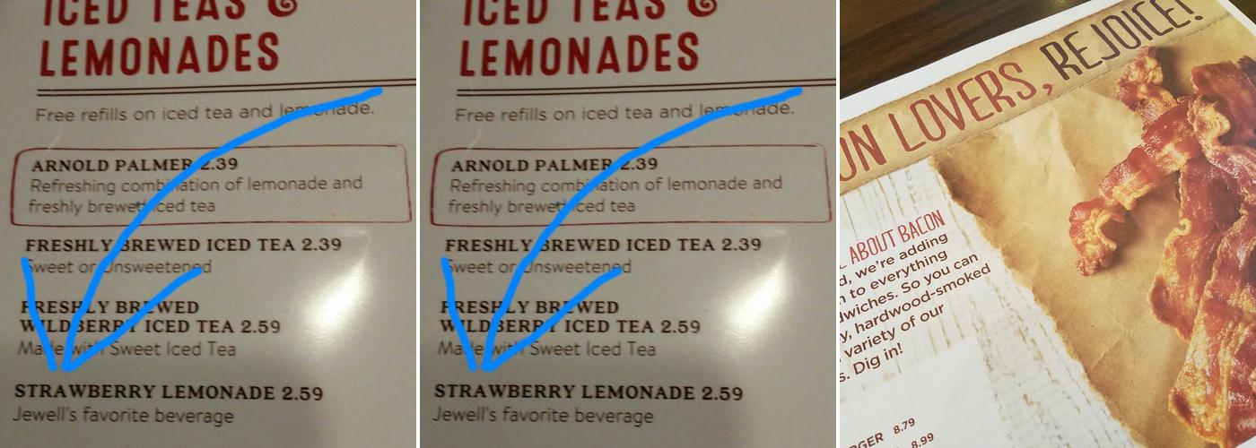 Bob Evans Menu
