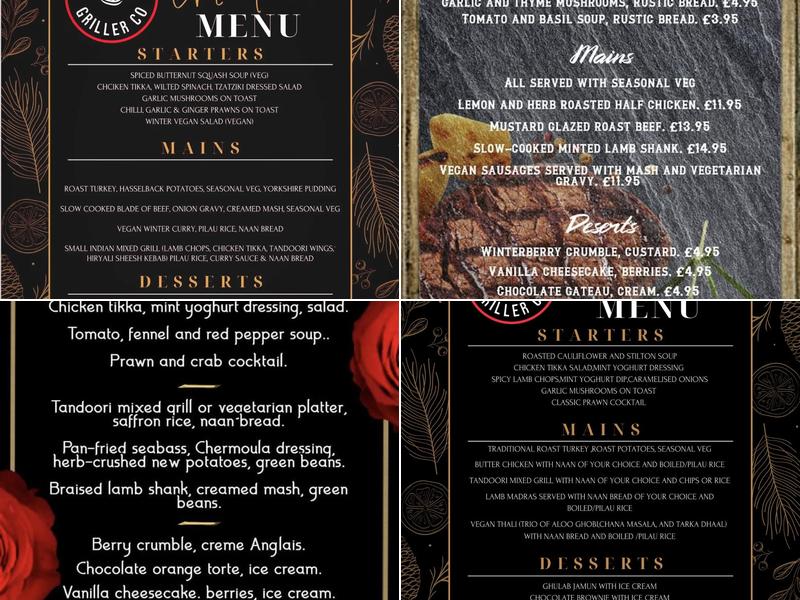 Urban Griller Company Menu