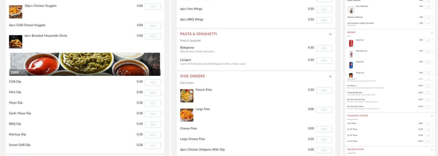 Ktari Burger & Pizza Menu