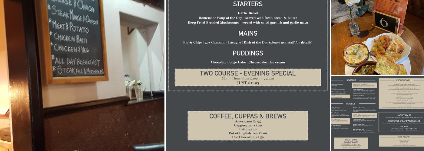 Astley Arms Menu