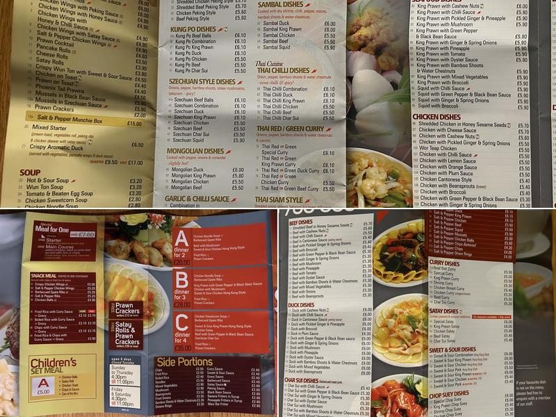 Silver Star Menu