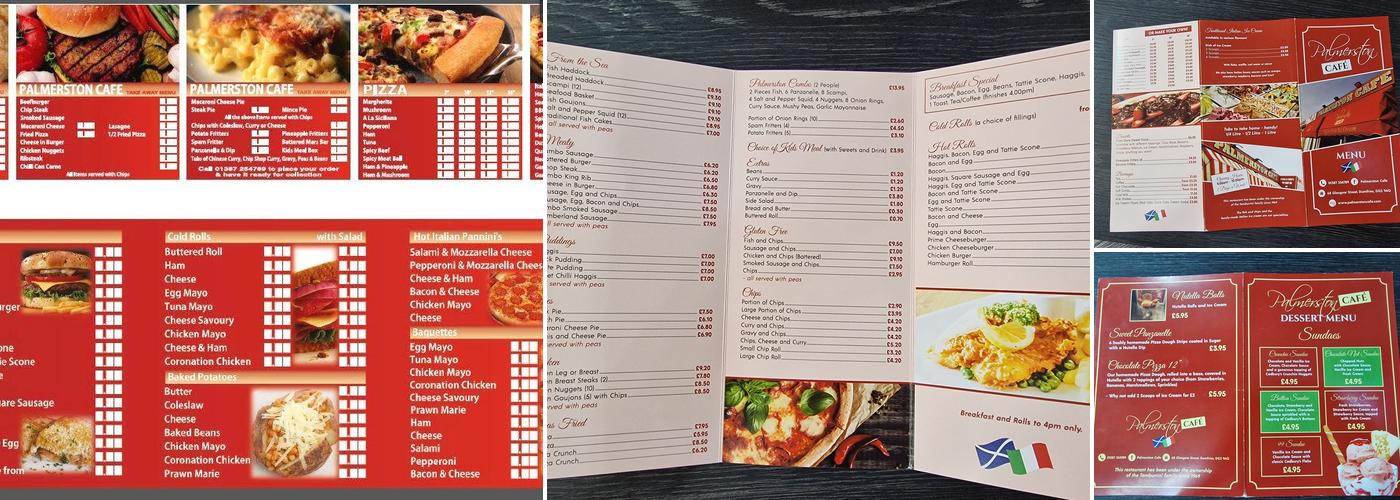 Palmerston Cafe Menu