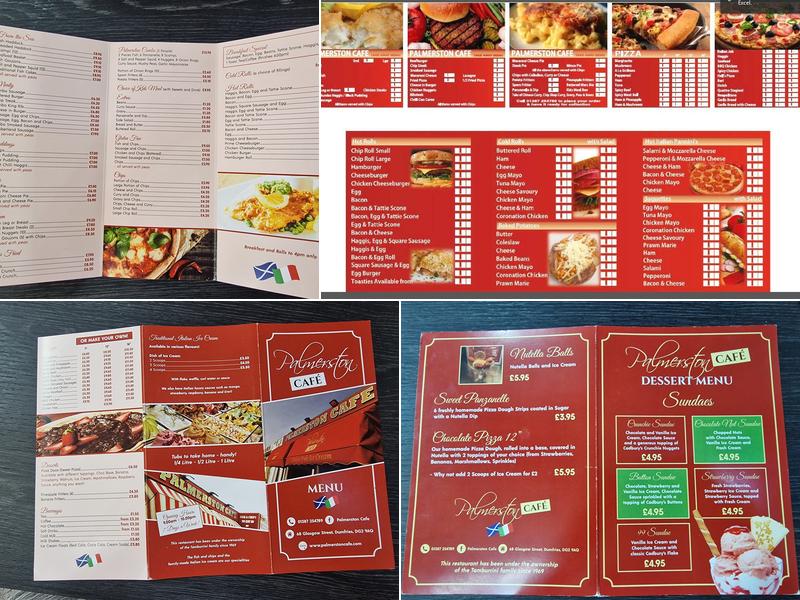 Palmerston Cafe Menu